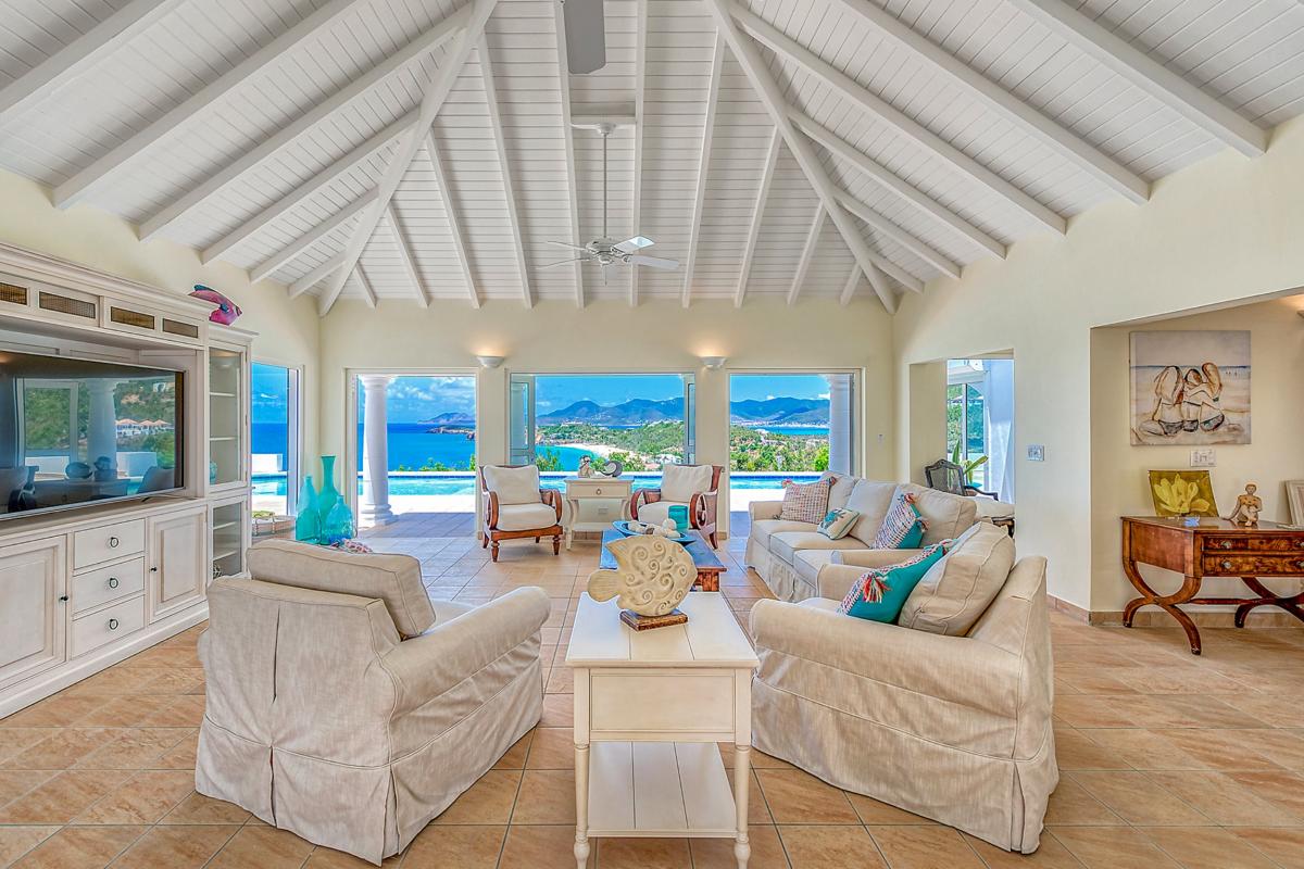 Pool Villa St Martin - Living room